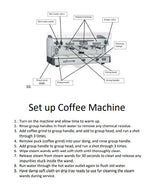Load image into Gallery viewer, Business Manuals Made Easy: Coffee Standard Operating Procedures. This manual includes coffee recipes, instructions for setting up, cleaning and closing a coffee machine and probe milk thermometer calibration. Benefits is standard procedures for easy delegation, consistency and expectation of tasks Increase workplace/team/staff effectiveness, therefore reducing wastage and costs.