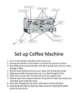 Load image into Gallery viewer, Business Manuals Made Easy: Coffee Standard Operating Procedures. This manual includes coffee recipes, instructions for setting up, cleaning and closing a coffee machine and probe milk thermometer calibration. Benefits is standard procedures for easy delegation, consistency and expectation of tasks Increase workplace/team/staff effectiveness, therefore reducing wastage and costs.
