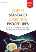 Load image into Gallery viewer, Business Manuals Made Easy: Coffee Standard Operating Procedures. This manual includes coffee recipes, instructions for setting up, cleaning, and closing a coffee machine and probe milk thermometer calibration. Benefits is standard procedures for easy delegation, consistency and expectation of tasks Increase workplace/team/staff effectiveness, therefore reducing wastage and costs.
