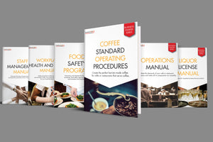 Business Manuals Made Easy: Hospitality Manuals Collection.  Make life easier for you and your staff and purchase our entire hospitality manuals collection in one transaction. Includes: Coffee Standard Operating Procedures, Food Safety Program, Operations Manual, Staff Management Manual, WHS Manual.