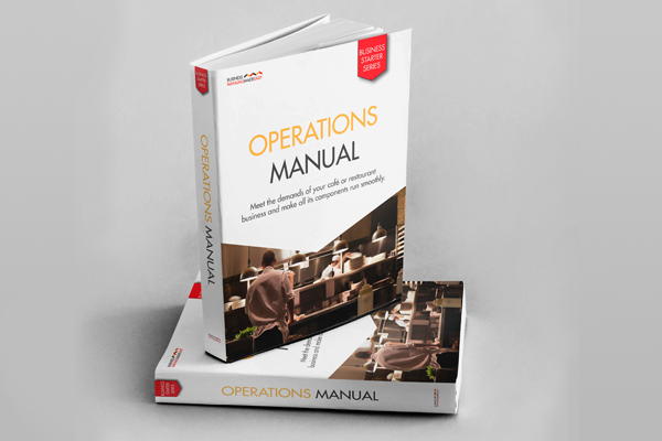 Business Manuals Made Easy: Operations Manual.  This 65-page manual includes many checklists and procedures for hospitality operations. Benefits are food licence compliance, reduce risks and hazards, make ready task lists and checklists, standard procedures for delegation, consistency and expectation of tasks reducing staffing costs and time & food wastage.